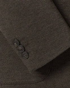Slim-Fit Textured Knit Blazer