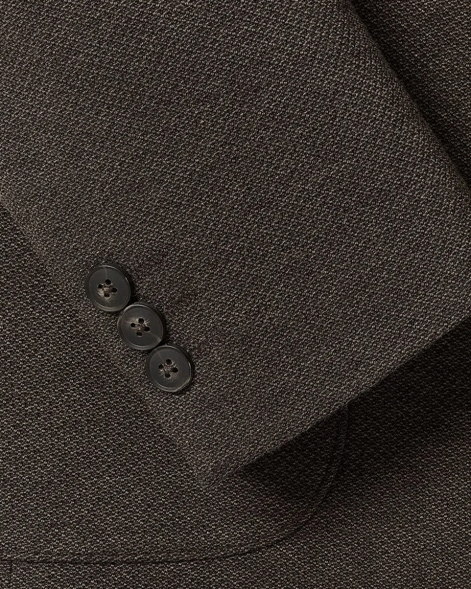 Slim-Fit Textured Knit Blazer