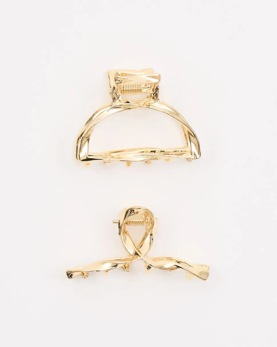Small Metal Hair Grippers - Set of 2