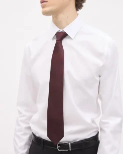 Solid Burgundy Regular Tie