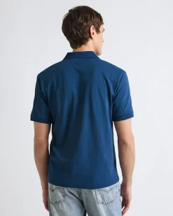 Solid CoolMax (R) Short-Sleeve Polo with Johnny Collar