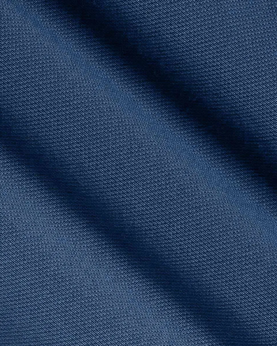 Solid CoolMax (R) Short-Sleeve Polo with Johnny Collar