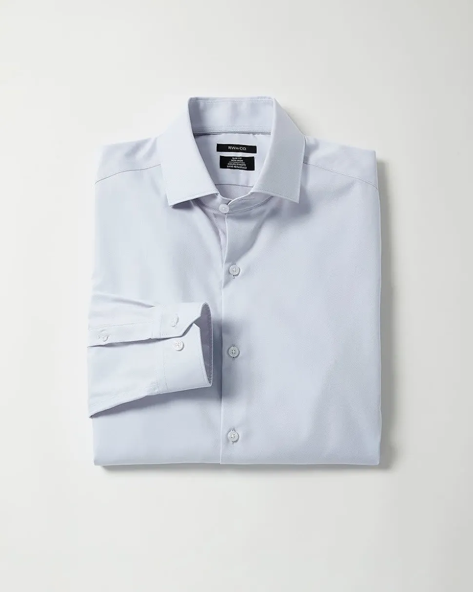 Solid Easy-care Twill Dress Shirt
