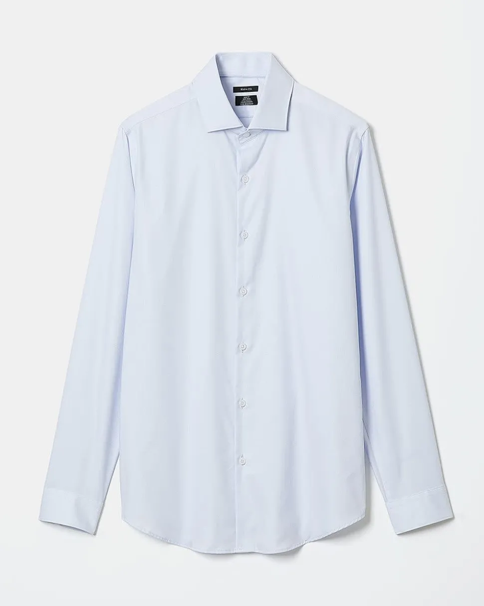 Solid Easy-care Twill Dress Shirt