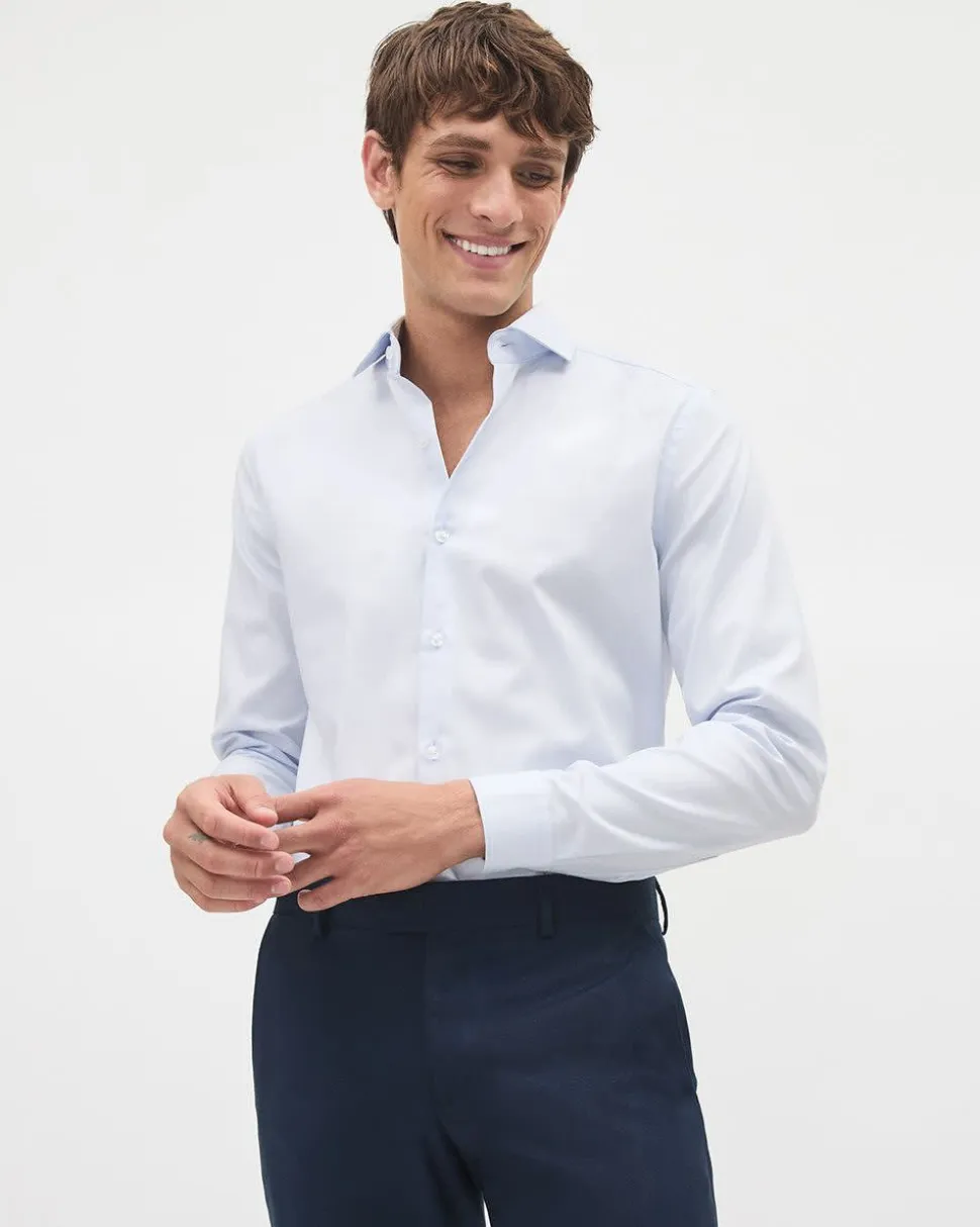 Solid Easy-care Twill Dress Shirt