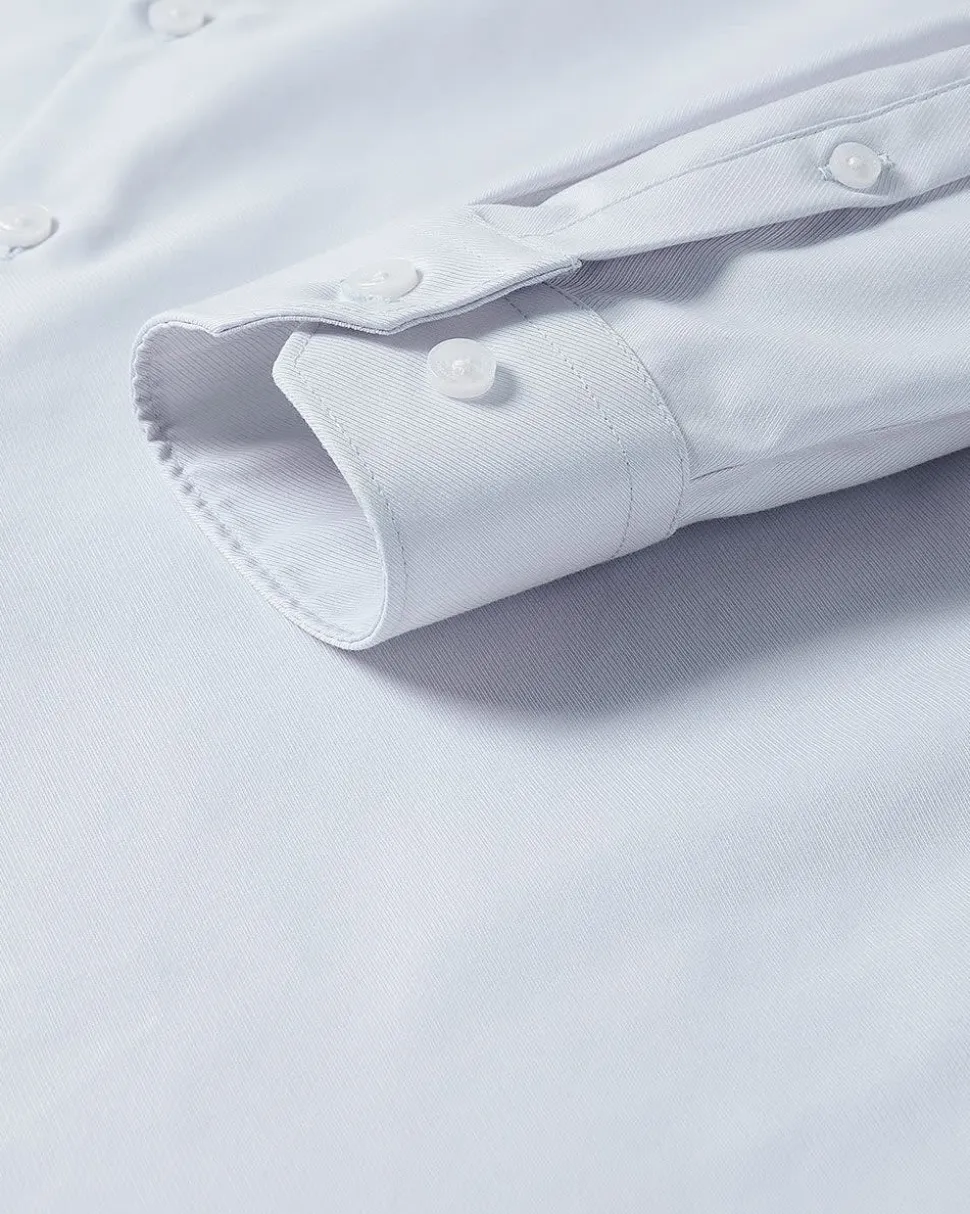 Solid Easy-care Twill Dress Shirt