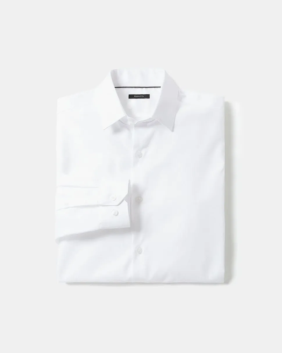 Solid Easy-care Twill Dress Shirt