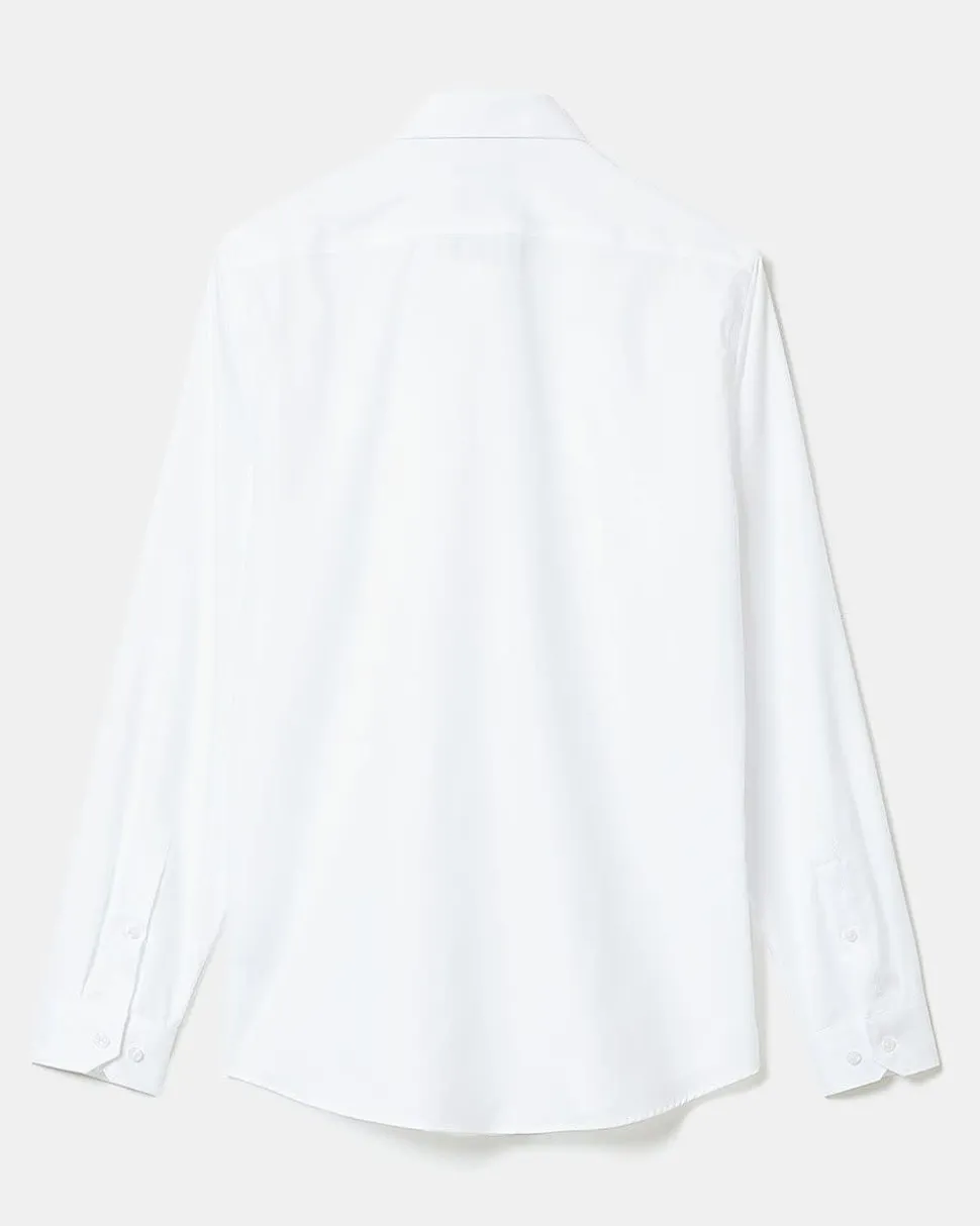 Solid Easy-care Twill Dress Shirt