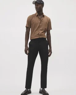 Solid Slim-Fit City Pant