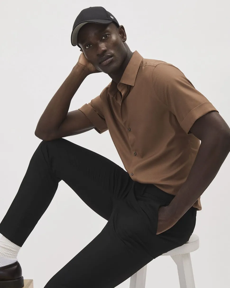 Solid Slim-Fit City Pant