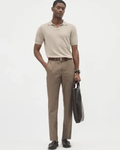 Solid Slim-Fit City Pant