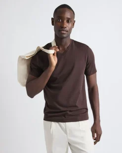 Solid Supima (R) Cotton V-Neck T-Shirt