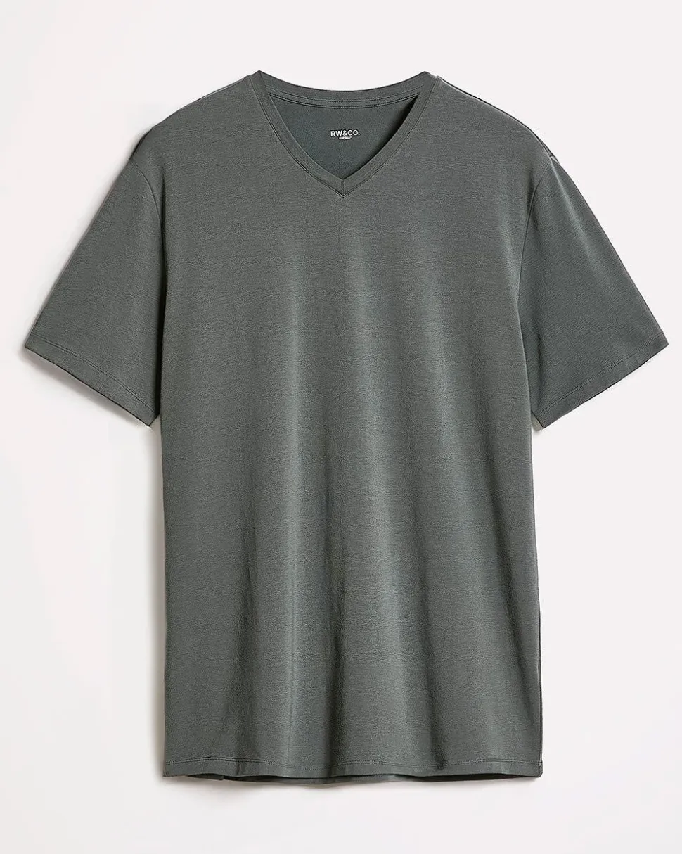 Solid Supima (R) Cotton V-Neck T-Shirt