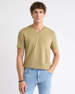 Solid Supima (R) Cotton V-Neck T-Shirt