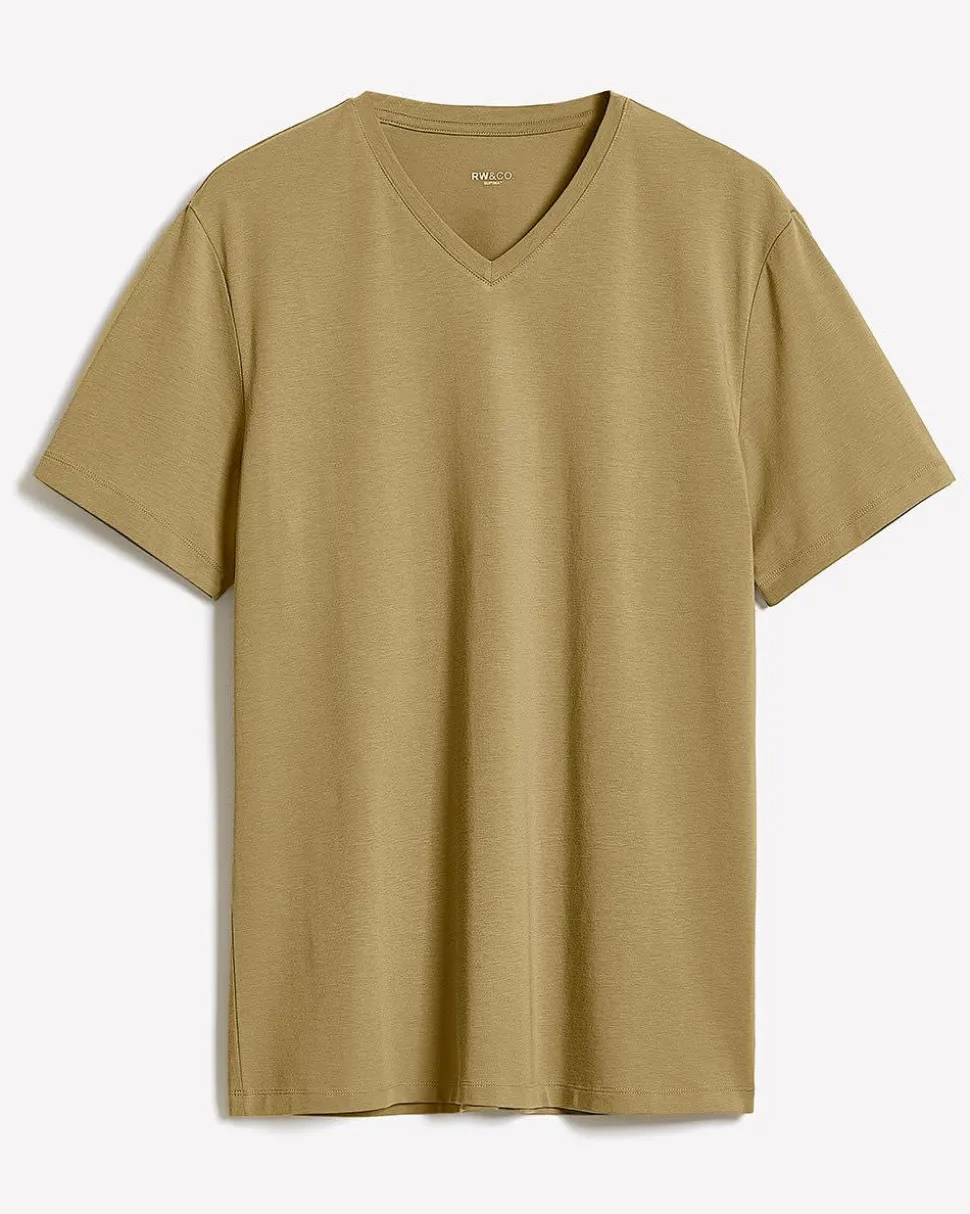 Solid Supima (R) Cotton V-Neck T-Shirt