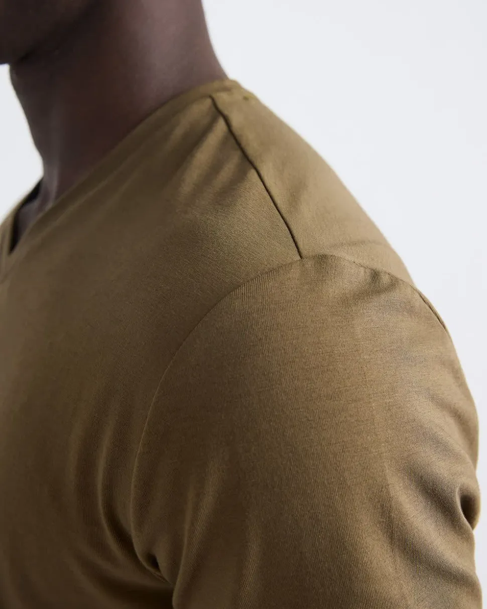 Solid Supima (R) Cotton V-Neck T-Shirt