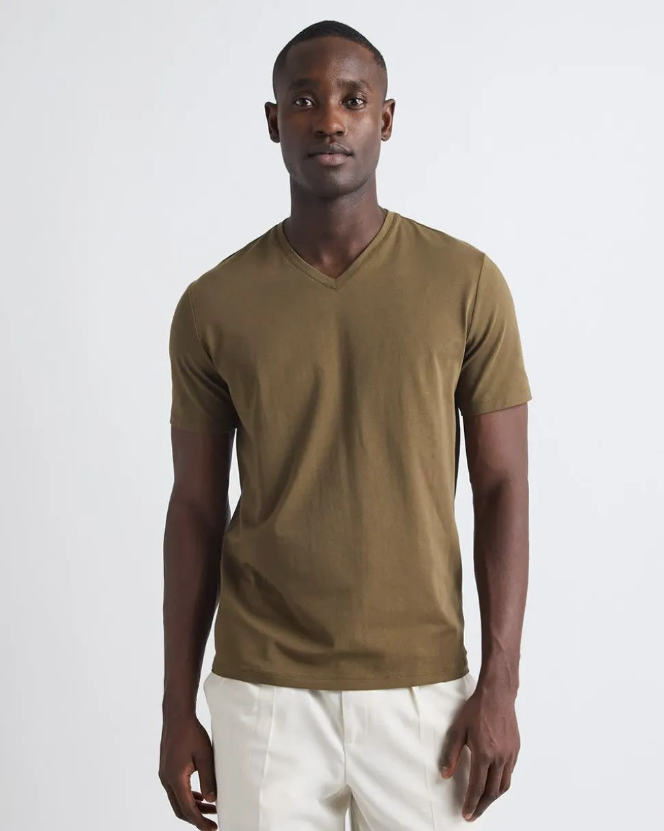 Solid Supima (R) Cotton V-Neck T-Shirt