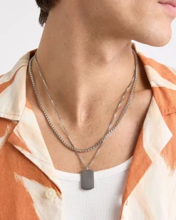 Stainless Steel Double-Chain Necklace