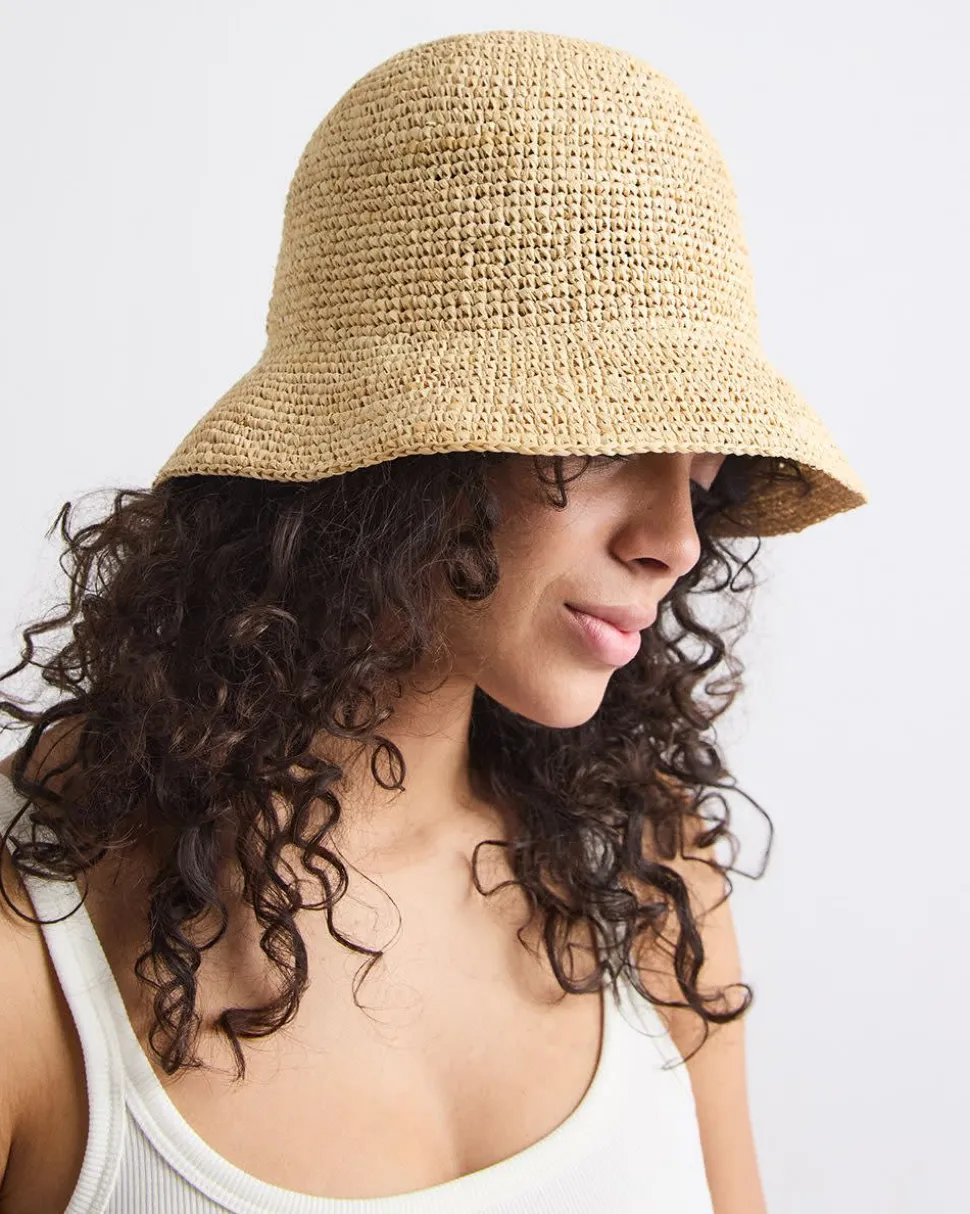 Straw Bucket Hat