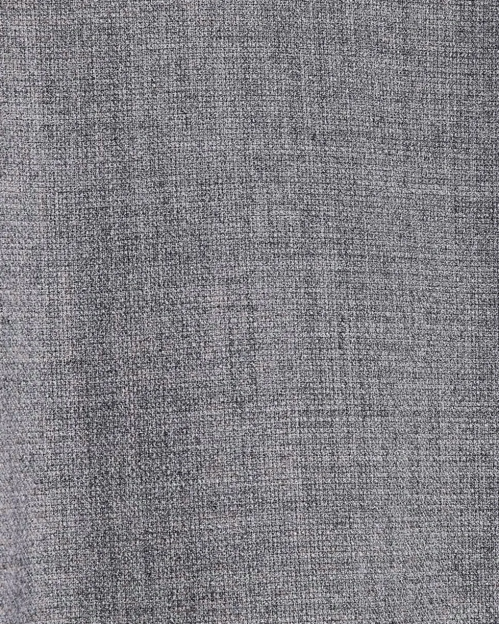 Tailored-Fit Grey Hopsack Suit Pant