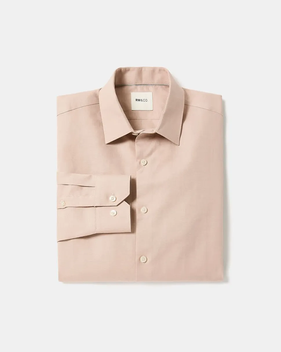 Tailored-Fit Linen Dress Shirt