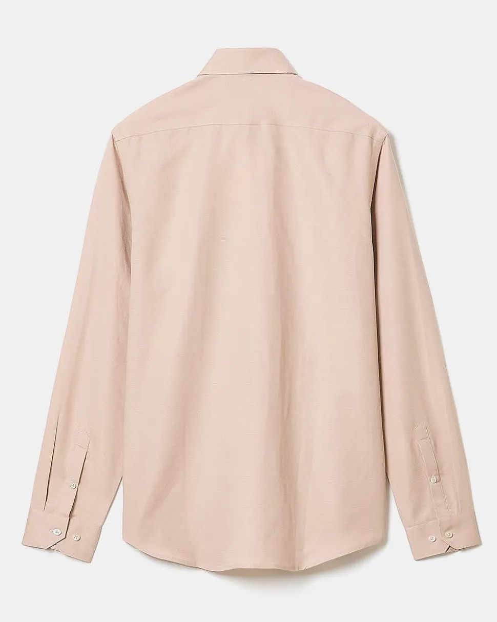 Tailored-Fit Linen Dress Shirt
