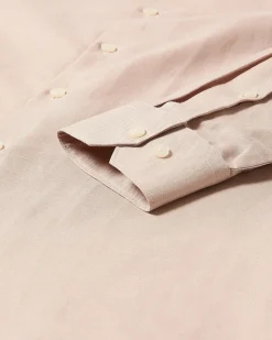 Tailored-Fit Linen Dress Shirt