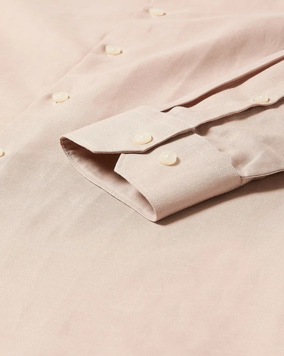 Tailored-Fit Linen Dress Shirt
