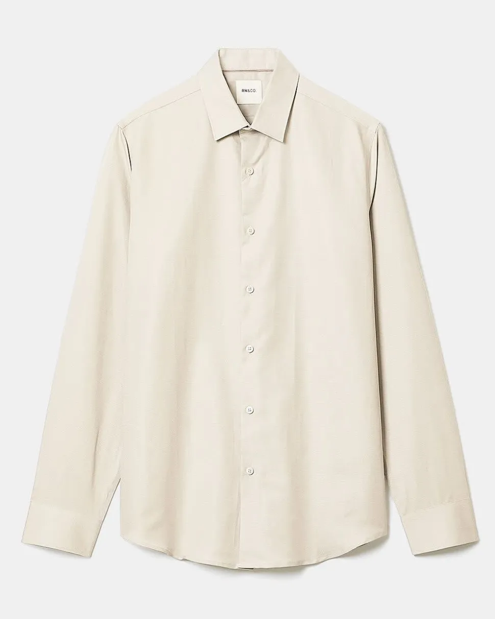 Tailored-Fit Linen Dress Shirt