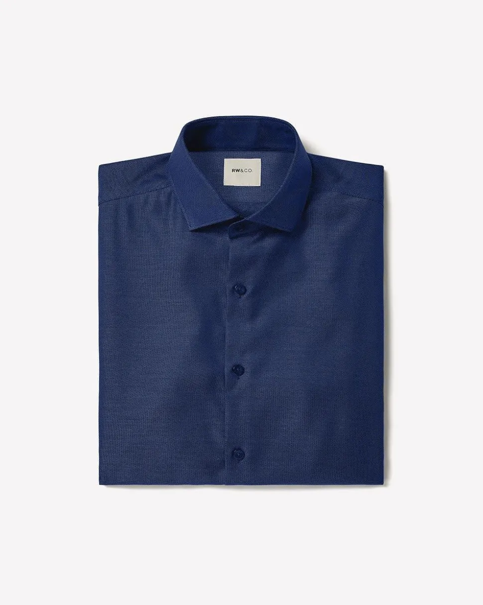 Tailored-Fit Two-Tone Dobby Dress Shirt