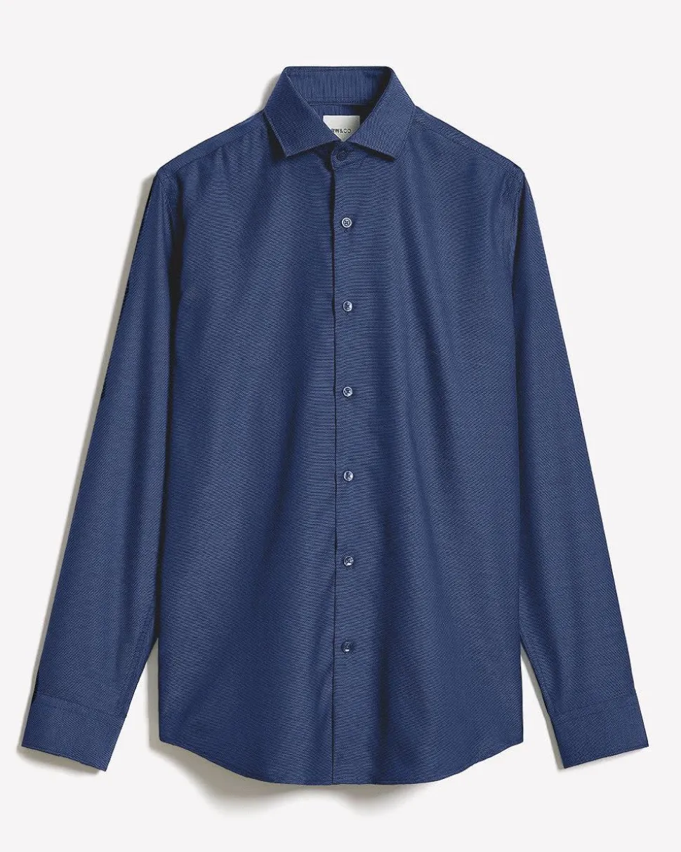 Tailored-Fit Two-Tone Dobby Dress Shirt