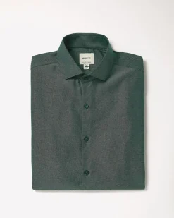 Tailored-Fit Two-Tone Dobby Dress Shirt