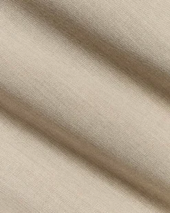 Tapered-Leg Beige Suit Pant