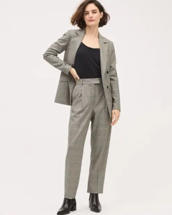 Tapered-Leg High-Rise Pant