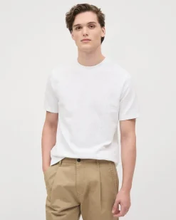 Textured Short-Sleeve Crew-Neck Tee