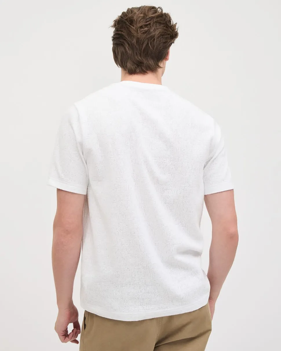 Textured Short-Sleeve Crew-Neck Tee