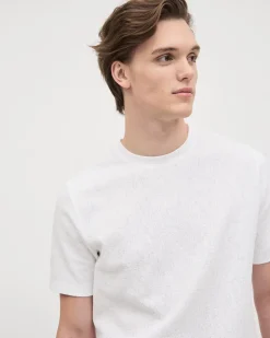 Textured Short-Sleeve Crew-Neck Tee