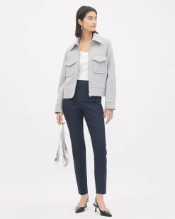 Twill Ankle City Legging Pant