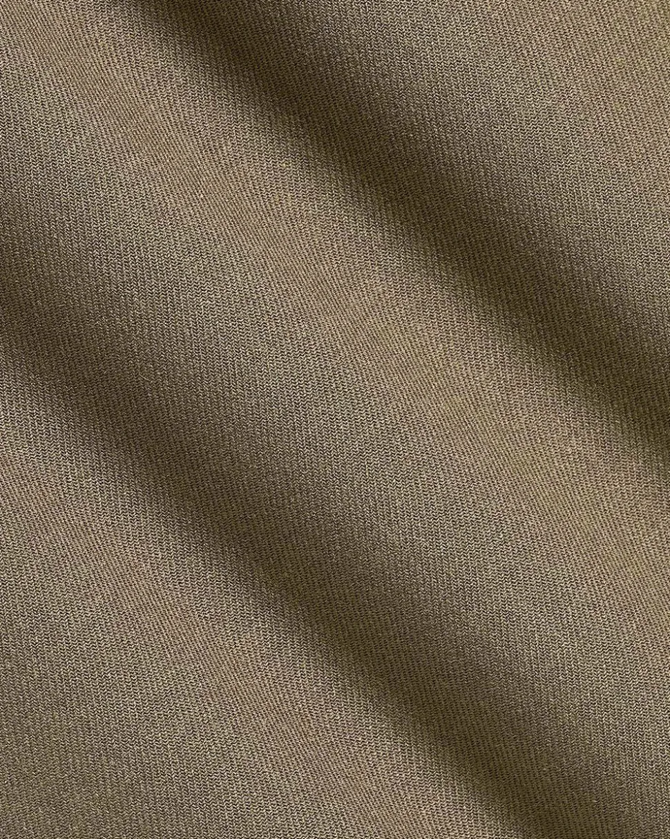 Twill Bomber Jacket with Shirt Collar