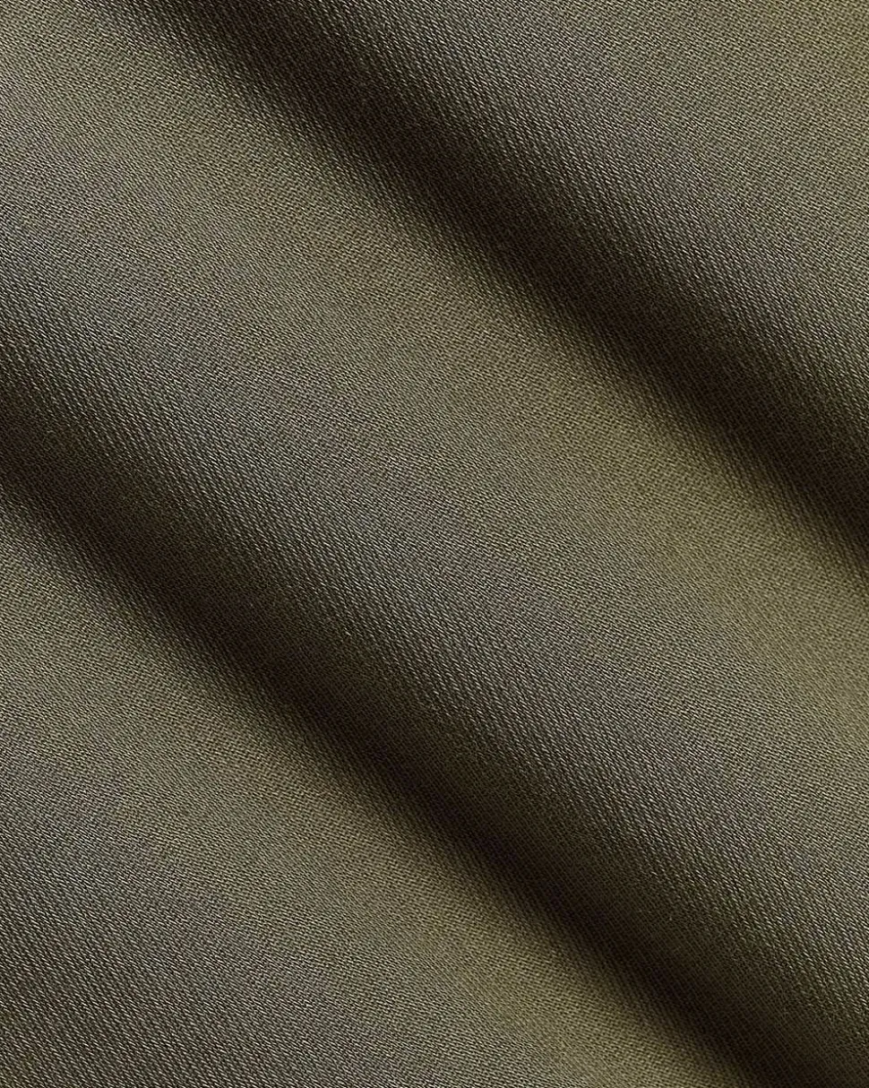 Twill High-Rise Barrel Pant