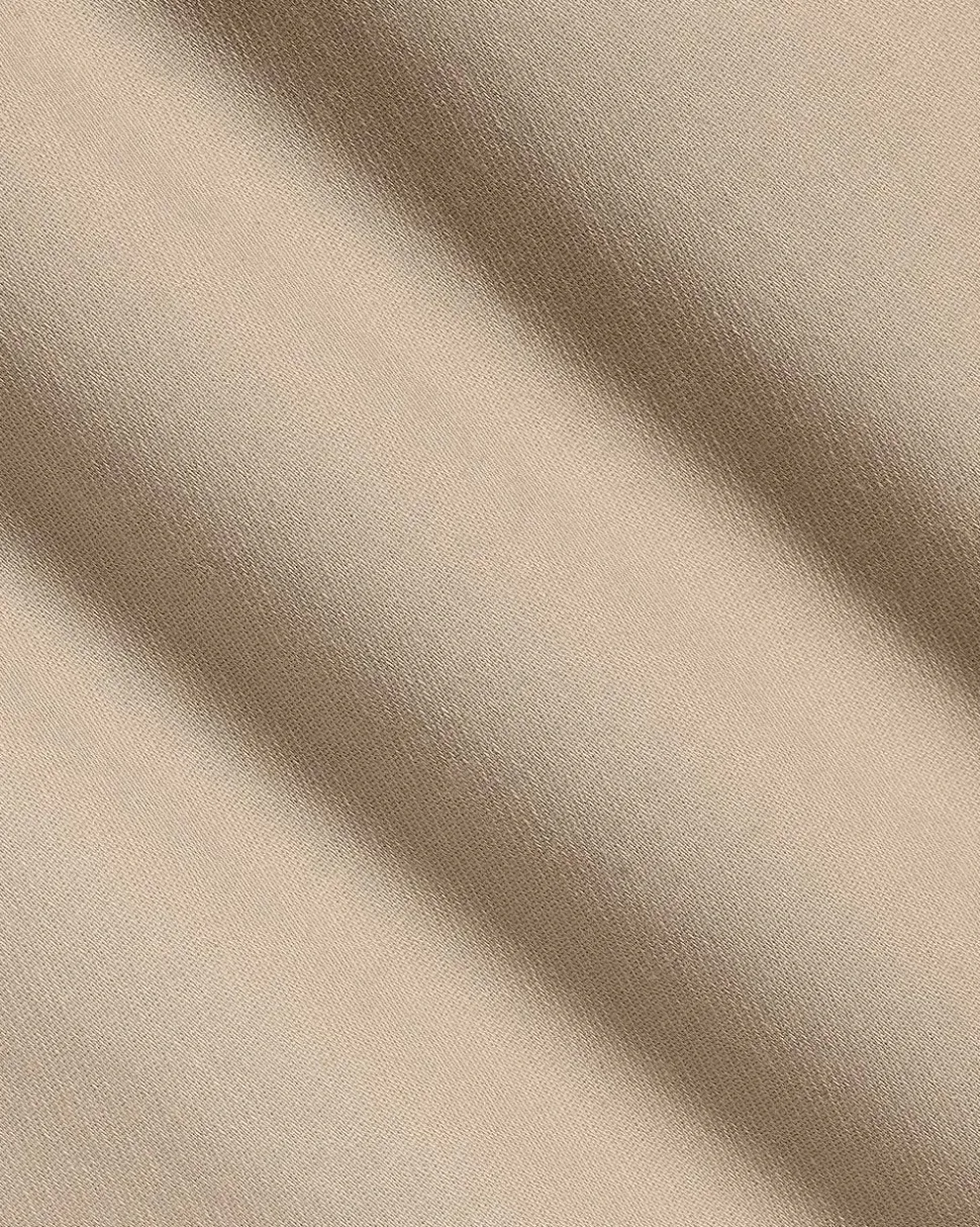 Twill High-Rise Wide-Leg Pant