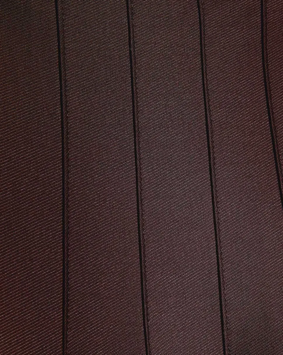 Ultra-High-Rise Twill Midi Skirt