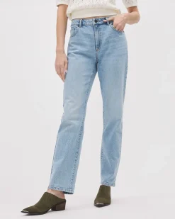 Vintage High-Waisted Straight-Leg Jeans