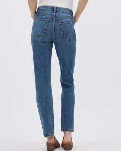 Vintage High-Waisted Straight-Leg Jeans
