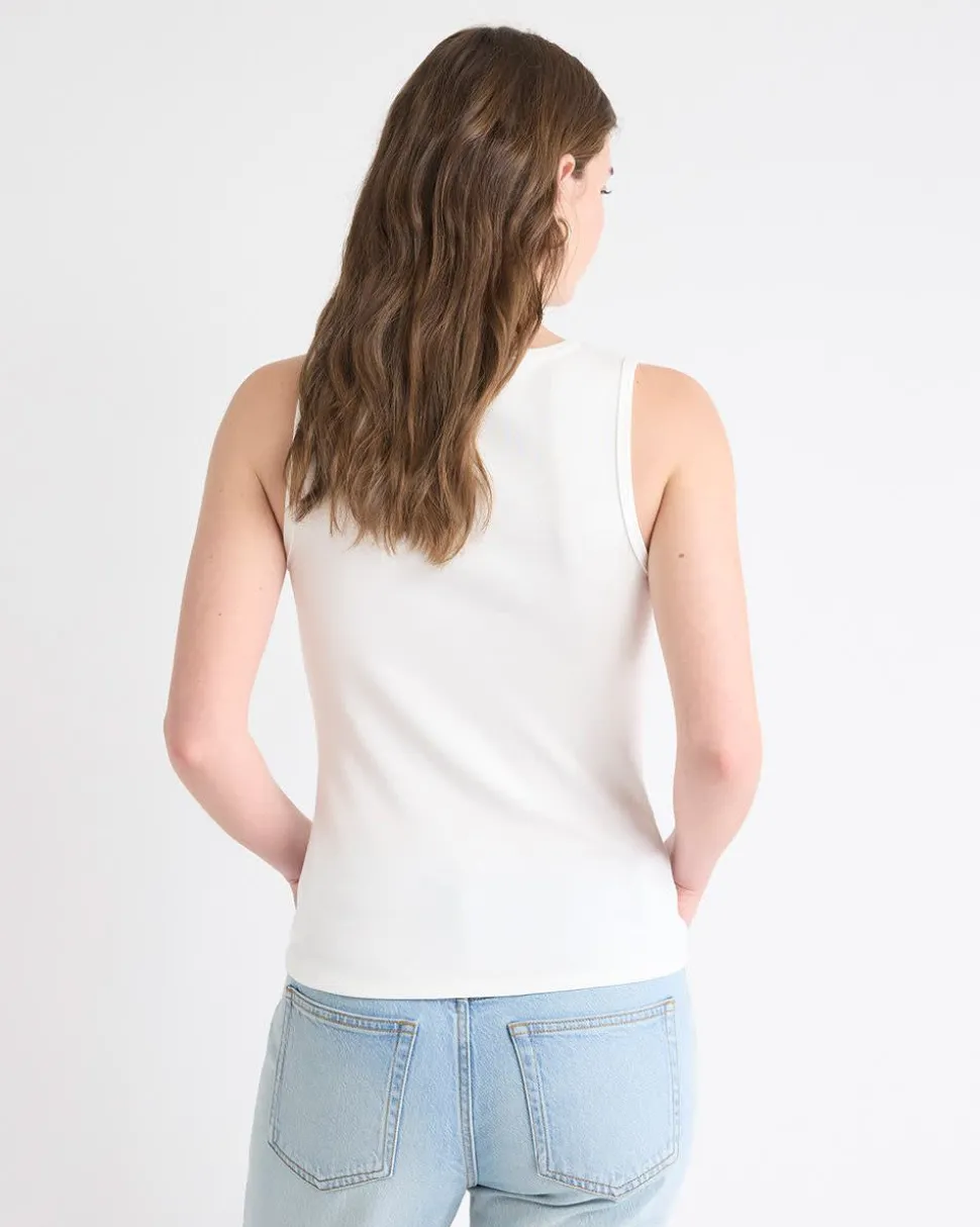 V-Neck Cami with Wide Straps