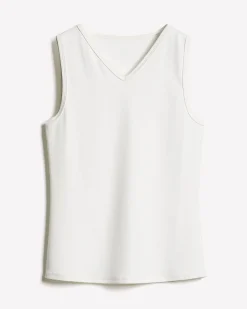V-Neck Cami with Wide Straps