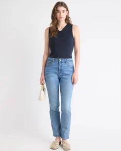 V-Neck Cami with Wide Straps