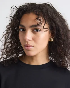 Wavy Half-Moon Earrings