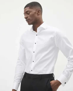 White Tuxedo Dress Shirt