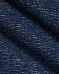Wide-Leg Denim Pants with Elastic Waistband